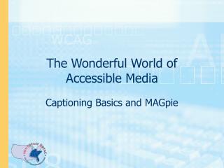 The Wonderful World of Accessible Media
