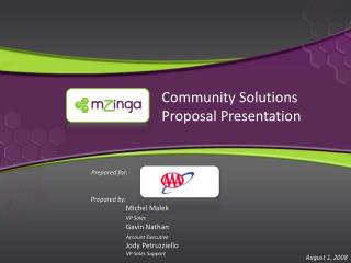 Community Solutions Proposal Presentation
