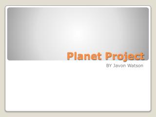 Planet Project