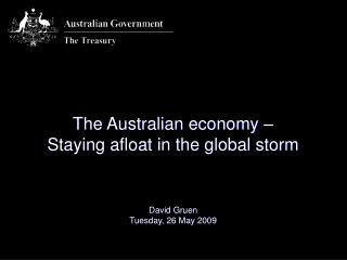 The Australian economy – Staying afloat in the global storm