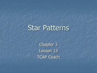 Star Patterns