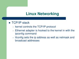 Linux Networking