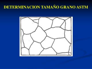 DETERMINACION TAMAÑO GRANO ASTM