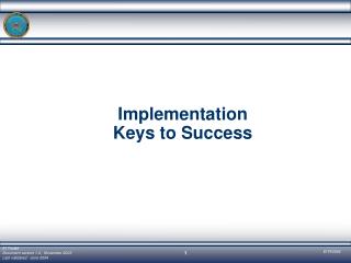 Implementation Keys to Success
