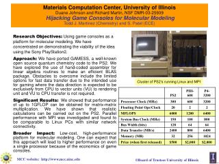 Materials Computation Center, University of Illinois