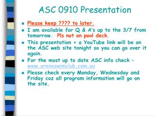 ASC 0910 Presentation