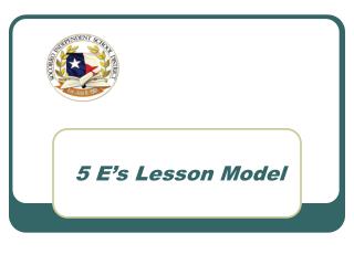 5 E’s Lesson Model