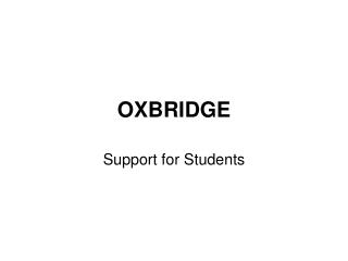 OXBRIDGE