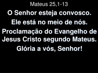 Mateus 25,1-13
