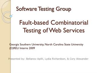 Software Testing Group