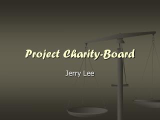Project Charity-Board