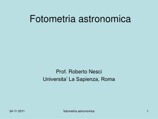 Fotometria astronomica