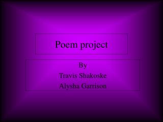 Poem project