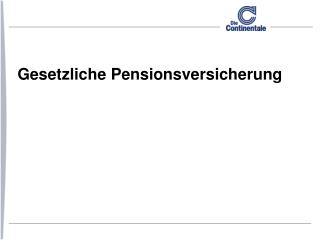 Gesetzliche Pensionsversicherung