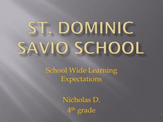 St. Dominic Savio School