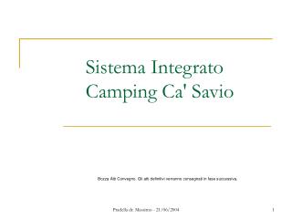 Sistema Integrato Camping Ca' Savio