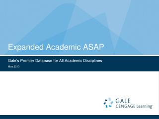 Expanded Academic ASAP