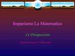 Impariamo La Matematica