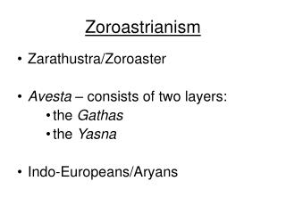 Zoroastrianism