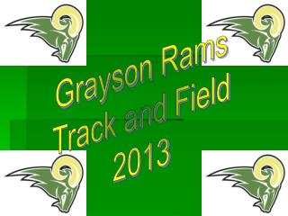 Grayson Rams Track and Field 2013