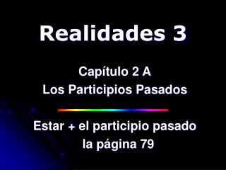 Realidades 3