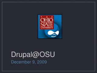 Drupal@OSU