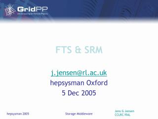 FTS &amp; SRM