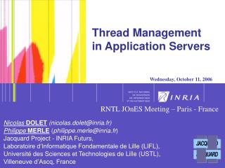 Thread Management in Application Servers