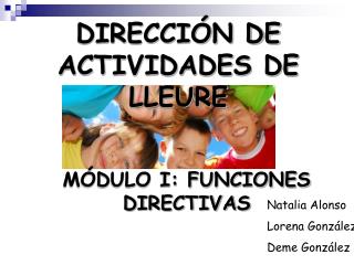 DIRECCIÓN DE ACTIVIDADES DE LLEURE