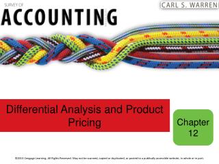 Differential Analysis and Product Pricing