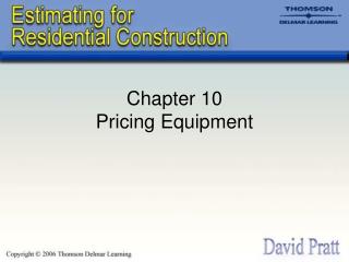 Chapter 10 Pricing Equipment