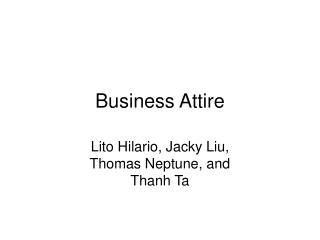 Business Attire