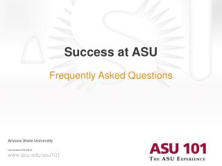 Success at ASU