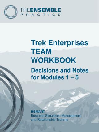 Trek Enterprises TEAM WORKBOOK