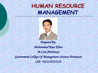 HUMAN RESOURCE MANAGEMENT