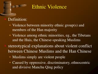 Ethnic Violence