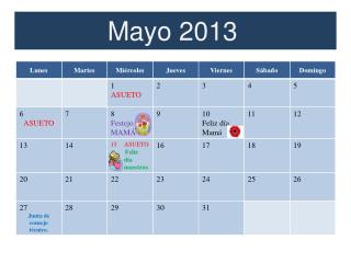 Mayo 2013