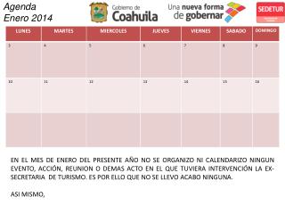 Agenda Enero 2014
