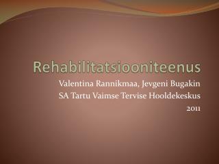 Rehabilitatsiooniteenus