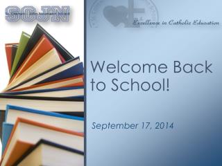 Welcome Back to School!