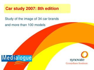 Study of the image of 34 car brands and more than 100 models