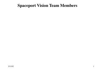 Spaceport Vision Team Members