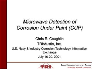 Microwave Detection of Corrosion Under Paint (CUP)