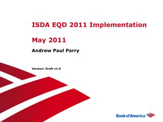 ISDA EQD 2011 Implementation May 2011