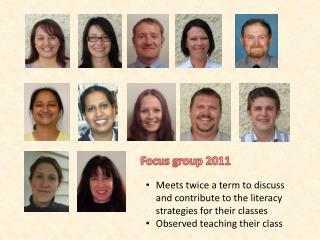 Focus group 2011