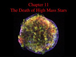Chapter 11 The Death of High Mass Stars