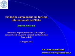 bancaditalia.it andrea.alivernini@bancaditalia.it