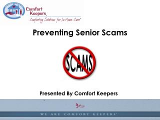 Preventing Senior Scams