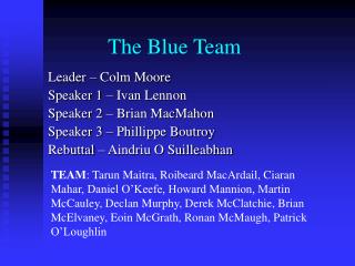 The Blue Team