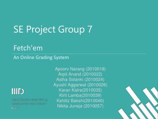 SE Project Group 7